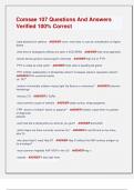 Comsae 107 Questions And Answers  Verified 100&percnt; Correct