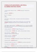 COMSAE EXAM BUNDLE &vert;Test Questions And Answers Verified 100&percnt; Correct&vert;