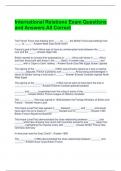 International Relations Exam Questions and Answers All Correct 