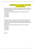 NUR600 Week 3 Questions With 100&percnt; Correct Answers&period;