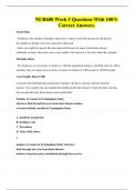 NUR600 Week 5 Questions With 100&percnt; Correct Answers&period;