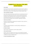 NUR600 Week 6 Questions With 100&percnt; Correct Answers&period;