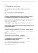 radiographic positioning and related Anatomy