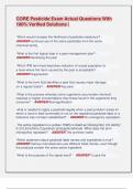 CORE Pesticide Exam Actual Questions With  100&percnt; Verified Solutions 