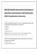 NR-302 Health Assessment Final Exam 1 &comma; 2&comma; AND 3 2025 Chamberlain University
