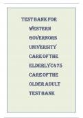  Care of the Older Adult &ndash; Complete Test Bank &ndash; Exam Questions with Answers and Rationales