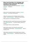 Blue Card Function -4 Strategy and Incident Action Planning &lpar;IAP&rpar; Exam Questions and Answers&period;