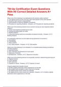 Tilt-Up Certification Exam Questions With All Correct Detailed Answers A&plus; Pass