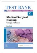  Medical-Surgical Nursing&colon; Concepts & Practice &lpar;5th Edition&comma; Stromberg&rpar; &ndash; Complete Test Bank with Questions and Answers