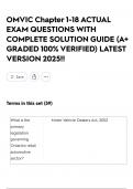 OMVIC Chapter 1-18 ACTUAL EXAM QUESTIONS WITH COMPLETE SOLUTION GUIDE &lpar;A&plus; GRADED 100&percnt; VERIFIED&rpar; LATEST VERSION 2025&excl;&excl;