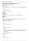 NSG 410 Samantha Monroe Shadow Health Subjective Data
