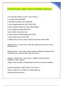 Postal Exam with correct detailed answers