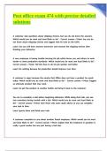 Post office exam 474 with precise detailed solutions