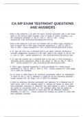 CA SIP EXAM TESTRIGHT QUESTIONS AND ANSWERS