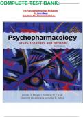COMPLETE TEST BANK&colon;  For Psychopharmacology 4th Edition By Jerry Meyer Questions And Answers Graded A&plus;