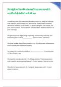 Straighterline Business Stats exam with verified detailed solutions