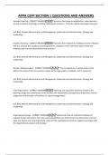 APPA CEFP SECTION 1 QUESTIONS AND ANSWERS