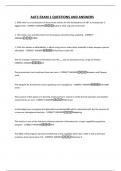 AATC EXAM 1 QUESTIONS AND ANSWERS