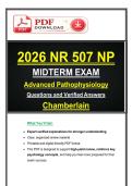 2026 NR 507&sol; NR507-NP Midterm Exam Actual Questions with 100&percnt; Correct Answers &vert; Verified &vert; Latest Update