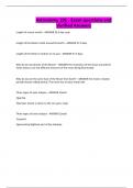 Astronomy 101 - Exam questions and Verified Answers