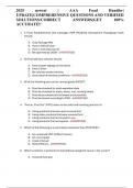 2025 newest &vert; AAA Food Handler&vert; UPDATE&vert;COMPREHENSIVE QUESTIONS AND VERIFIED SOLUTIONS&sol;CORRECT ANSWERS&vert;GET 100&percnt; ACCURATE&excl;&excl;