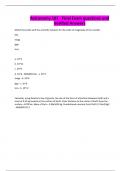 Astronomy 101 - Final Exam questions and Verified Answers