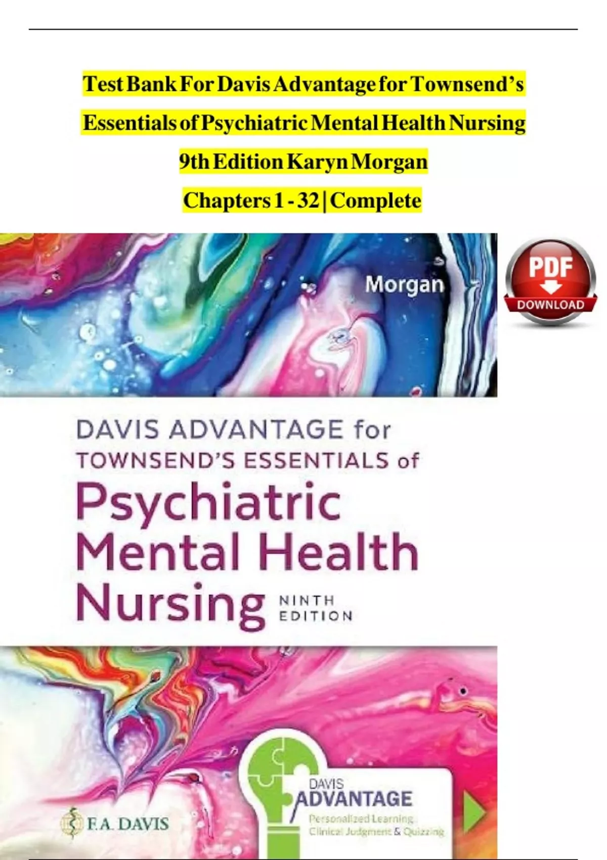 Essentials of Psychiatric Mental Health Nursing 8th Edition Concepts of ...