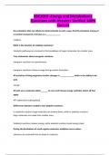 BSC1010 -Energy and Metabolism&vert; Questions with Answers Verified 100&percnt; Correct