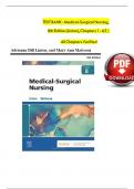 TEST BANK Medical-Surgical Nursing &lpar;8th Ed&rpar; by Linton&semi; Matteson&vert; Latest Exams questions 100&percnt; Veri&filig;ed Answers