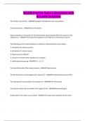 Bio250 Practice Exam 2 Questions with Accurate Solutions