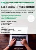 EXCEL Oefentoets voor beginners - 75 oefenvragen met antwoorden apart &plus; belangrijke functies &plus; kernbegrippen &plus; top tijdsbespaarders - leer Excel in recordtijd&excl;