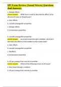 SPI Exam Review &lpar;Sound Waves&rpar; Questions And Answers&period;docx