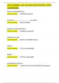 SPI FORMULAS EXAM QUESTIONS AND ANSWERS&period;docx