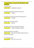Comprehensive Exam SPI Questions And Answers&period;docx