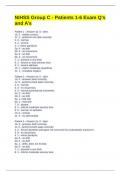 NIHSS Group C - Patients 1-6 Exam Q&rsquo;s and A&rsquo;s