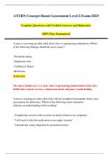 ATI RN Concept-Based Assessment Level 2 Exam-2025 Complete Questions with Verified Answers and Rationales 100&percnt; Pass Guaranteed