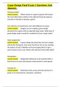 Game Design Final Exam 1 Questions And Answers&period;docx