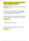 PSY230 stats &lpar;exam 3 conceptual&rpar; NAU Dr&period; Weber Questions And Answers&period;docx