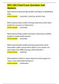 MIS 2502 Final Exam Questions And Answers&period;docx