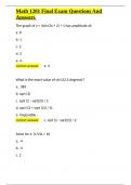 Math 1201 Final Exam Questions And Answers&period;docx
