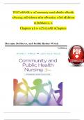 TEST BANK For Community and Public Health Nursing&colon; Evidenr Practice&comma; 3rd Edition by DeMarco&comma; Walsh&comma; Vece forified Chapters 1 - 25&comma; Complete Newest Version