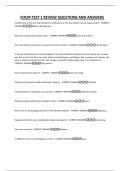 FOCM TEST 1 REVIEW QUESTIONS AND ANSWERS