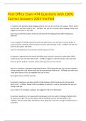 Post Office Exam 474 Questions with 100- Correct Answers 2025 Verified