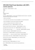 SPA 6565 Final Exam Questions with 100- correct answers&period;