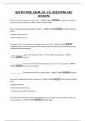 HSA 407 FINAL EXAM&comma; CH&period; 1-11 QUESTIONS AND ANSWERS