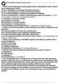 FISDAP EMT MEDICAL PRACTICE EXAM-REAL ACTUAL EXAM-LATEST UPDATE 2025 &vert; COMPLETE QUESTIONS WITH CORRECT DETAILED ANSWERS &vert; RATED 100&percnt; CORRECT &vert; ALREADY GRADED A&plus;