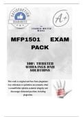 MFP1501  LATEST EXAM PACK 2025 &lbrace;DETAILED QUESTIONS AND ANSWERS&rcub;