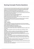 Nursing Concepts Practice Test Bank Exam 2025&sol;2026 Questions With Completed Solutions&period;