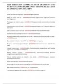 spirit airlines 2025 COMPLETE EXAM QUESTIONS AND VERIFIED ANSWERS &vert;RECENTLY TESTING REAL EXAM QUESTIONS&vert; 100&percnt; SOLVED&excl;&excl;