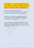 PACKRAT Actual Exam Questions with 100&percnt; Correct Verified Answers Latest Versions 2025 Top Rated A&plus;